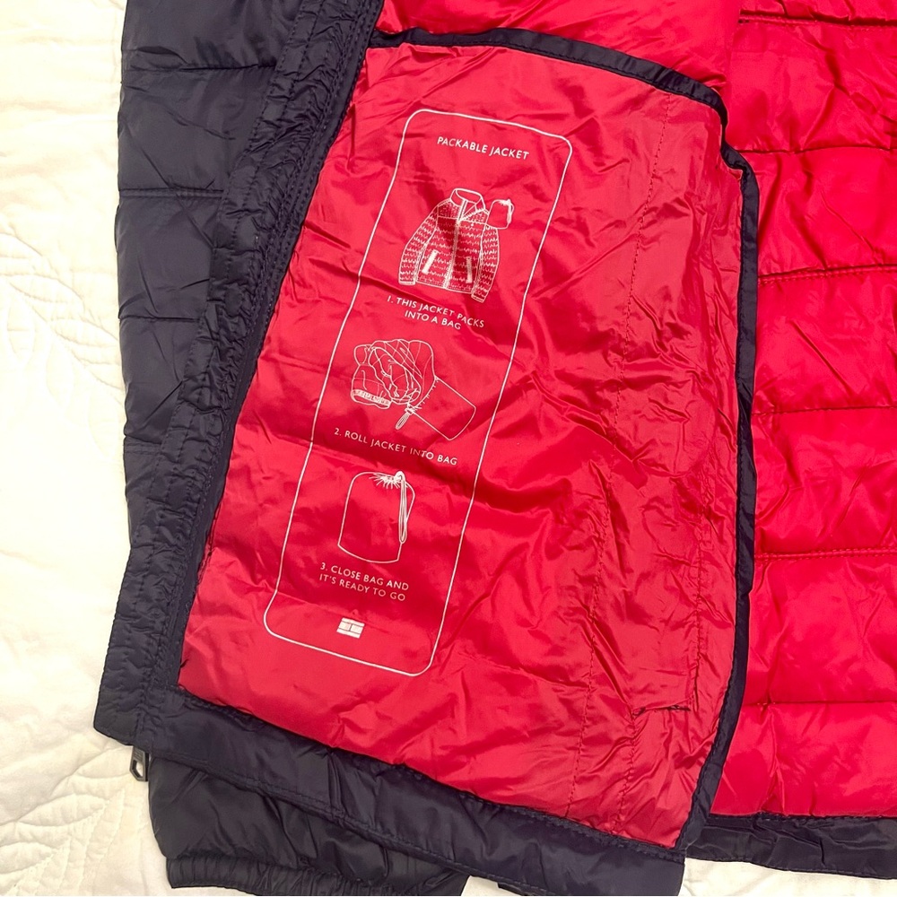 TOMMY HILFIGER PUFFET PACKABLE CONSTRUCTION JACKET in NAVY - Picture 5 of 16